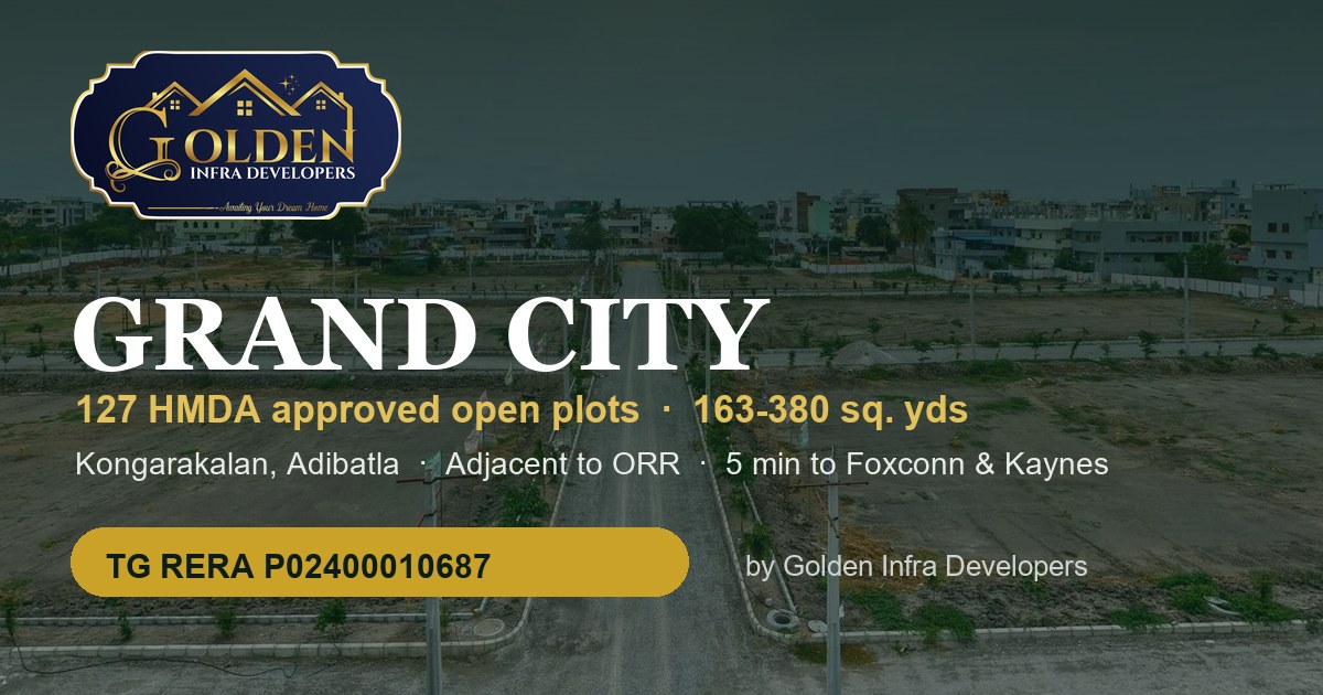 Grand City Kongarakalan | HMDA Approved Plots, Adibatla